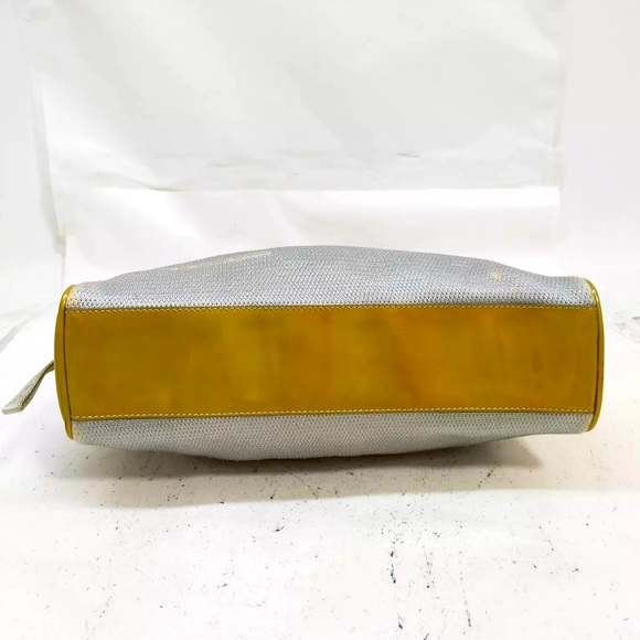 Prada Hand Bag  Gray Fabric and leather made in Italy 🇮🇹 - Picture 5 of 9